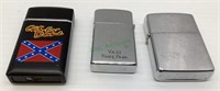 Newer and vintage pocket lighters - lot of three