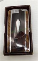 Vintage Robson table lighter and cigarette case
