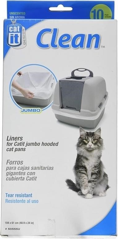 (N) Catit Clean Liners for Jumbo Cat Pan - 10 pack