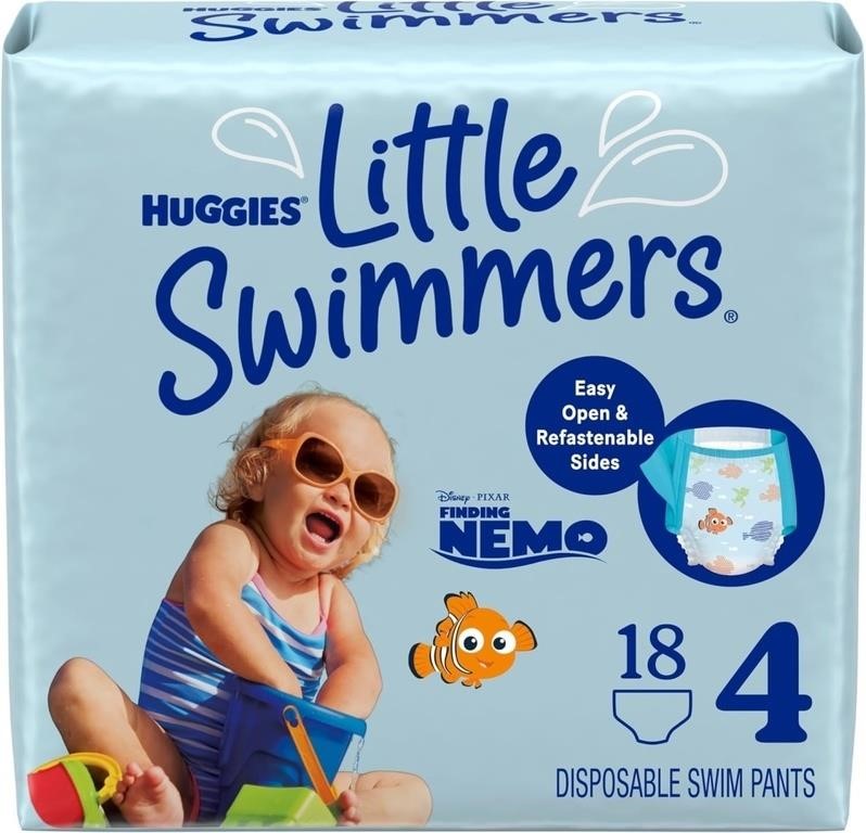 (N) HUGGIES Swim Diapers, Size 4 Medium, Huggies L