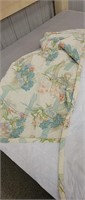 Twin size Flowered Quilted  Bedspread, Twin Size