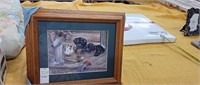 Framed Doggie Picture 10 1/2 inches H x  12