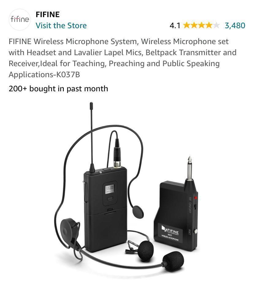 FIFINE Wireless Microphone System