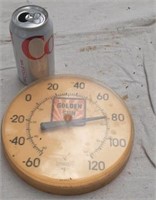 OLD GOLDEN SUN ADVERTISING THERMOMETER
