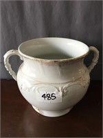 Large White Ceramic Pot