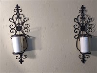 Pair of Candle Holder Sconces