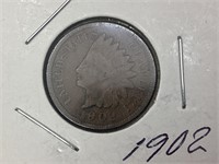 1902 US Indian Head One Cent