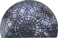 Mohawk Half-round Recycled Rubber Doormat 23x35in