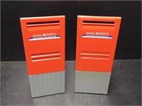 2 Vintage Canada Post Mailbox Banks