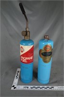 Two (2) Blue Grass propane cylinders