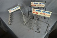 Blue Grass hammer and axe pegboard displays