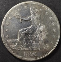 1876-S TRADE DOLLAR AU