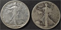 COLLECTORS LOT WALKING LIBERTY HALF DOLLARS