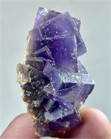 23 Gm Beautiful Perfect Purple Cubic Fluorite