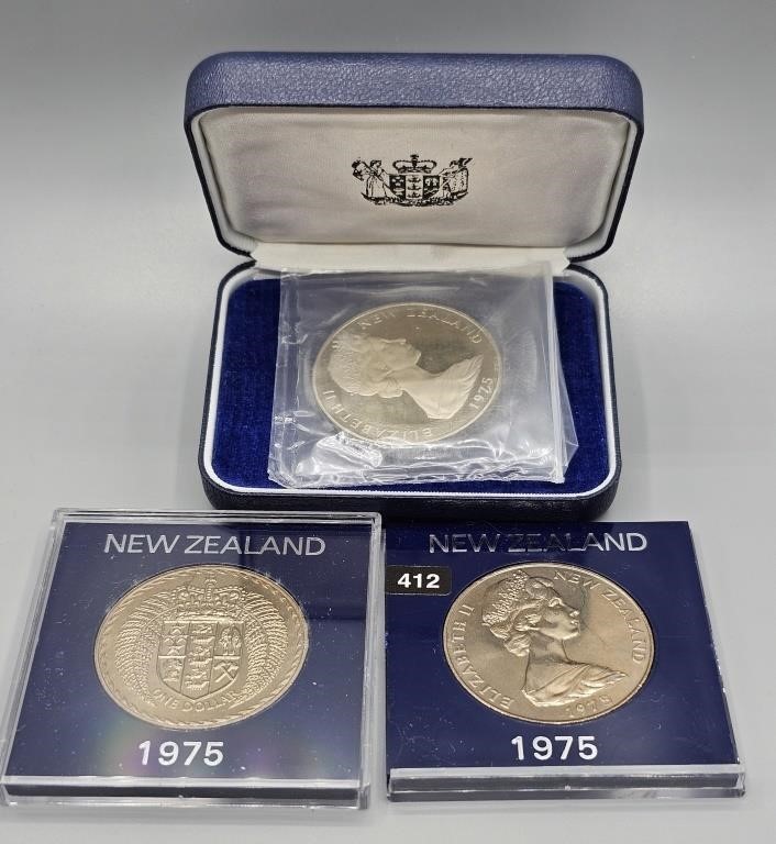 New Zealand Silver & Copper $1 Coins