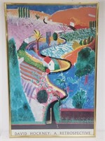"David Hockney: A Retrospective" poster