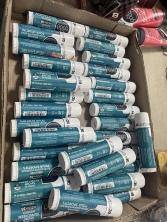 BOX OF SPF30 LIP BALM