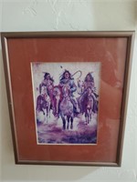Framed Horseback Riders