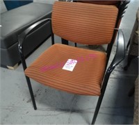 LOT, 6 STRIPED STACKING CHAIRS