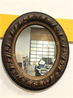 24 Inch Oval Framed Mirror
