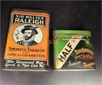 Vintage tobacco tins (Sir Walter Raleigh,