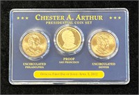 Chester A Arthur Presidential Coin Set
