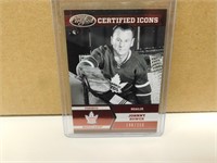 2012-13 Panini Johnny Bower #I5 Certified Icons