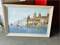 Original ocean villa scene by M. Latyn
