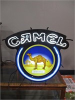 Camel Cigarettes Neon Sign  21" x 24"