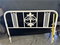 Antique White Iron Head Board Full SIze