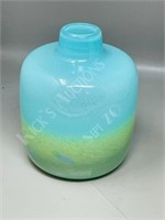 art glass vase - 6.5" tall