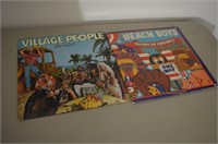 Lot of 2 Village People & Beach Boys Albums