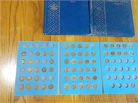 3 Lincoln cent books w/ 188 some AU