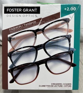 Foster Grant Design Optics Glasses +2.00