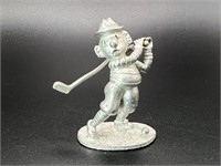 Pewter Spoontiques Golfer Clown