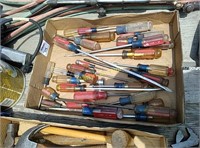 flat of Craftsman screwdrivers & nut drivers