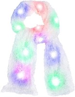 Luwint Colorful LED Flashing Plush Scarf 10pcs