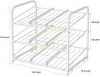 2 Pack Stackable Can Rack Organizer Storage