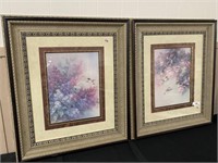 (2) Hummingbird Floral Pictures
