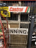 CASTROL OIL BOTTLE DISPLAY RACK 5 TIER