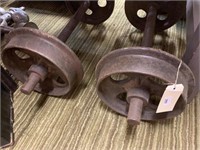 PR OF 2FT GAUGE RAILWAY WHEELS