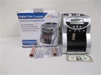 Digital Coin Counter in Box - Powers On - Not