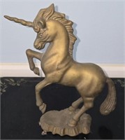 Decorative Brass Unicorn Statue