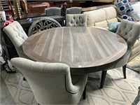 Restoration Hardware Round Pedestal Table ,