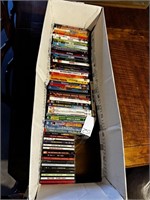 Box of DVD Movies & CD's