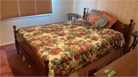 Full Size Bed with Head, Foot Boards, Frame,