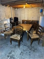 Farmhouse / Rustic Style Dining Table & 8 Chairs