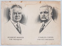 HOOVER AND CURTIS JUGATE CAMPAIGN POSTER