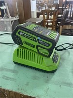 Greenworks battery and charger