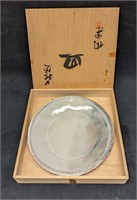 Japanese Hagi-Yaki Plate With Original Box